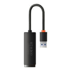 BASEUS Lite adaptér USB / RJ-45, čierny