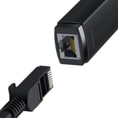 BASEUS Lite adaptér USB / RJ-45, čierny