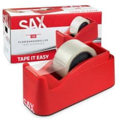 SAX Odvíjač pásky "729", stolný, vrátane lepiacej pásky, červená, 0-729-01
