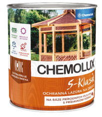 Chemolak CHEMOLUX S KLASIK - Tenkovrstvá lazúra na drevo 2,5 L 251 - teak