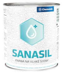 Chemolak SANASIL - Farba na vlhké steny 0,6 L 0100 - biela
