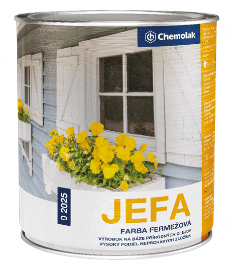 Chemolak O 2025 JEFA - Základná olejová farba 0,75 L 1000 - biela