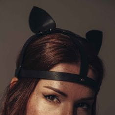 Bijoux Indiscrets Postroj MAZE - čelenka s mačacími ušami, čierna