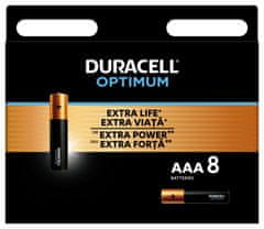 Duracell Optimum alkalická batéria 8 ks (AAA)