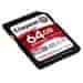 Kingston pamäťová karta 64GB Canvas React Plus SDXC UHS-II 300R/260W U3 V90 pre Full HD/4K/8K