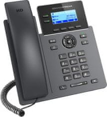 Grandstream GRP2602G SIP telefón, 2,21" LCD podsv. displej, 4 SIP účty, 2x1Gbit port, PoE