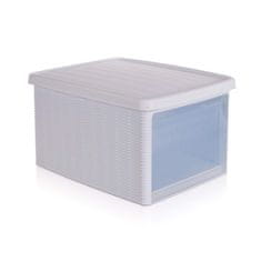 Stefanplast Box multifunkčný RATTAN 15 l, biely