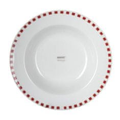 Banquet Tanier porcelánový hlboký CUBITO Red 21,6 cm