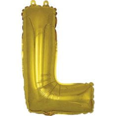 Banquet Balónik nafukovací fóliový písmeno L, MY PARTY, výška 30 cm, súprava 12 ks