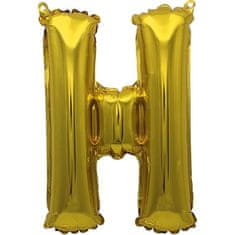 Banquet Balónik nafukovací fóliový písmeno H, MY PARTY, výška 30 cm, súprava 12 ks
