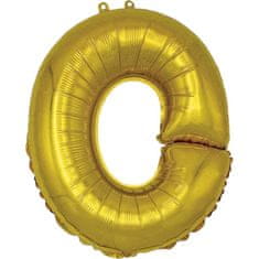 Banquet Balónik nafukovací fóliový písmeno O, MY PARTY, výška 30 cm, súprava 12 ks
