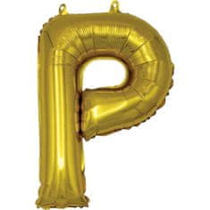 Banquet Balónik nafukovací fóliový písmeno P, MY PARTY, výška 30 cm, súprava 12 ks