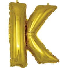 Banquet Balónik nafukovací fóliový písmeno K, MY PARTY, výška 30 cm, súprava 12 ks