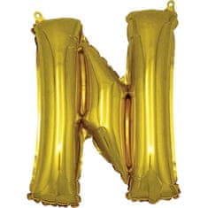 Banquet Balónik nafukovací fóliový písmeno N, MY PARTY, výška 30 cm, súprava 12 ks