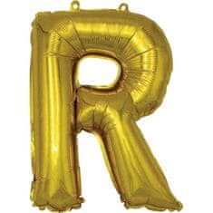 Banquet Balónik nafukovací fóliový písmeno R, MY PARTY, výška 30 cm, súprava 12 ks