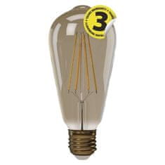 EMOS LED žiarovka Vintage ST64 4W E27 teplá bílá+ (1525713210)