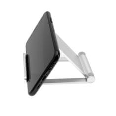 FIXED Držiak na mobil Frame Tab na stůl pro mobilní telefony a tablety - stříbrný