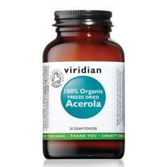 VIRIDIAN nutrition Acerola, Organic (Malpígia Bio), 50 g