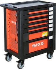 YATO Skrinka dielenská pojazdná s náradím (211ks) 7 zásuviek
