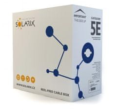 Solarix Inštalačný kábel Solarix CAT5E FTP PVC Eca 305m/box SXKD-5E-FTP-PVC tienený
