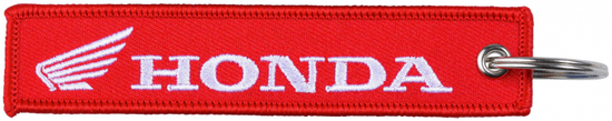 Honda kľúčenka RACING Fabric bielo-červená