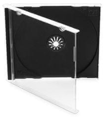 COVER IT box jewel + tray / plastový obal na CD / 10,4 mm / čierny