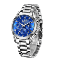 Lige Pánske hodinky modrá 10020-2 + darček ZADARMO