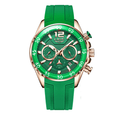 Lige Pánske hodinky - zelená - 8934 + darček ZADARMO