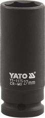 YATO Nadstavec 1" rázový šesťhranný hlboký 33 mm CrMo