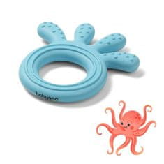 BabyOno Hryzátko silikónové Octopus modré