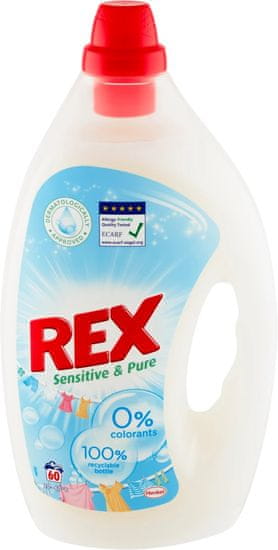 Rex Prací gél Sensitive & Pure pre citlivú pokožku 60 praní