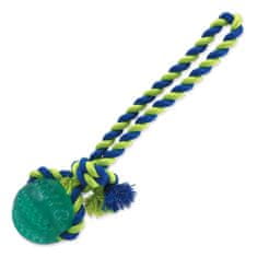 Dog Fantasy Hračka DOG FANTASY DENTAL MINT míček házecí s provazem zelený 7 x 30 cm 1 ks