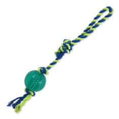 Dog Fantasy Hračka DOG FANTASY DENTAL MINT míček házecí s provazem smyčka zelený 7 x 50 cm 1 ks