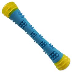 BeFUN Hračka DOG FANTASY Kouzelná hůlka svítící, pískací modro-žlutá 6x6x32cm 1 ks