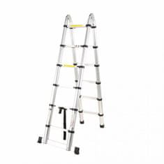 Garlist TL0505 teleskopický rebrík / štafle 5 m ( 2,5m + 2,5m)