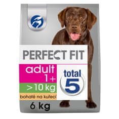 Perfect fit granule kuracie pre dospelých psov stredných a veľkých plemien 6 kg