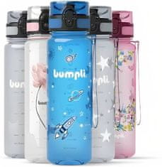 Bumpli Fľaše na Vodu 500 ml s Ovocnou Vložkou, Nepriepustná, bez BPA (Vesmírný Motiv) | UNIVERSBOT