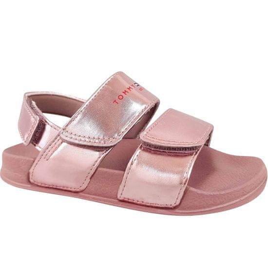 Tommy Hilfiger Sandále ružová Logo Velcro Sandal