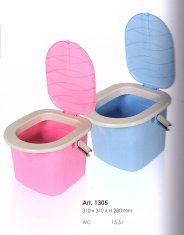 BRANQ WC vedro 15,5l - ružové