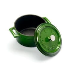 LAVA Metal Liatinový mini hrniec okrúhly 10 cm - zelený