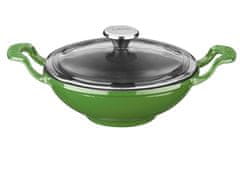 LAVA Metal Liatinový wok 16 cm - zelený