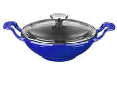 LAVA Metal Liatinový wok 16 cm - modrý