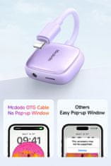 Mcdodo Adaptér, adaptér, mini jack, pre iPhone, fialový, McDodo | CA-2741