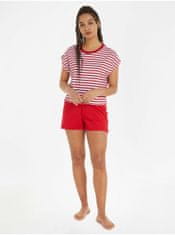 Tommy Hilfiger Bielo-červené dámske pruhované pyžamo Tommy Hilfiger Underwear XS