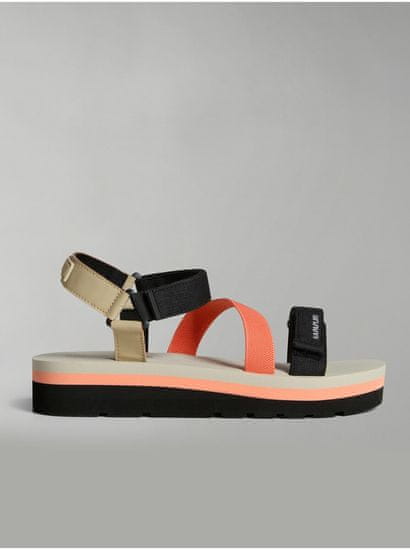 Napapijri Sandále pre ženy NAPAPIJRI - čierna, oranžová, krémová