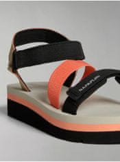 Napapijri Sandále pre ženy NAPAPIJRI - čierna, oranžová, krémová 37