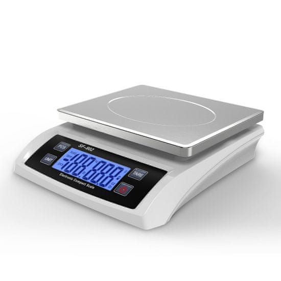 Oem SF-802 digitálna balíková váha do 30kg/1g biela