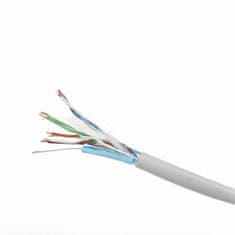 Gembird Sieťový kábel FPC-5004E-L/100 (F/FTP; 100 m; cat. 5e; farba sivá)