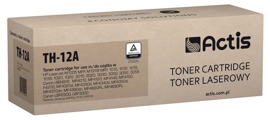shumee Tonerová kazeta ACTIS TH-12A (kompatibilní s HP 12A Q2612A, Canon FX-10, Canon CRG-703; Standardní; 2000 stran; černá)