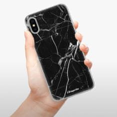 iSaprio Silikónové puzdro - Black Marble 18 pre Apple iPhone X